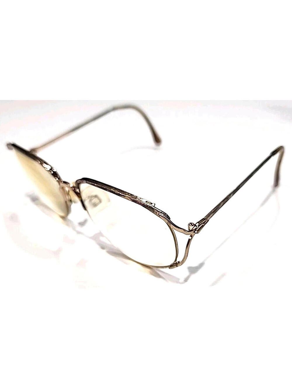 Givenchy 2 Gold Metal Purple Butterfly Eyeglasses 58-16 135